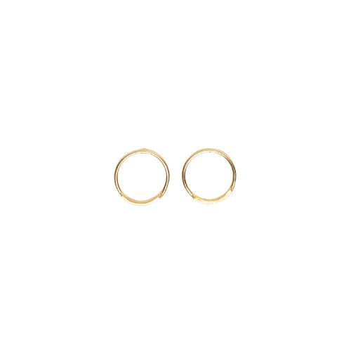 Gold Vermeil Circle Studs - Magpie Jewellery