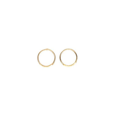 Gold Vermeil Circle Studs - Magpie Jewellery