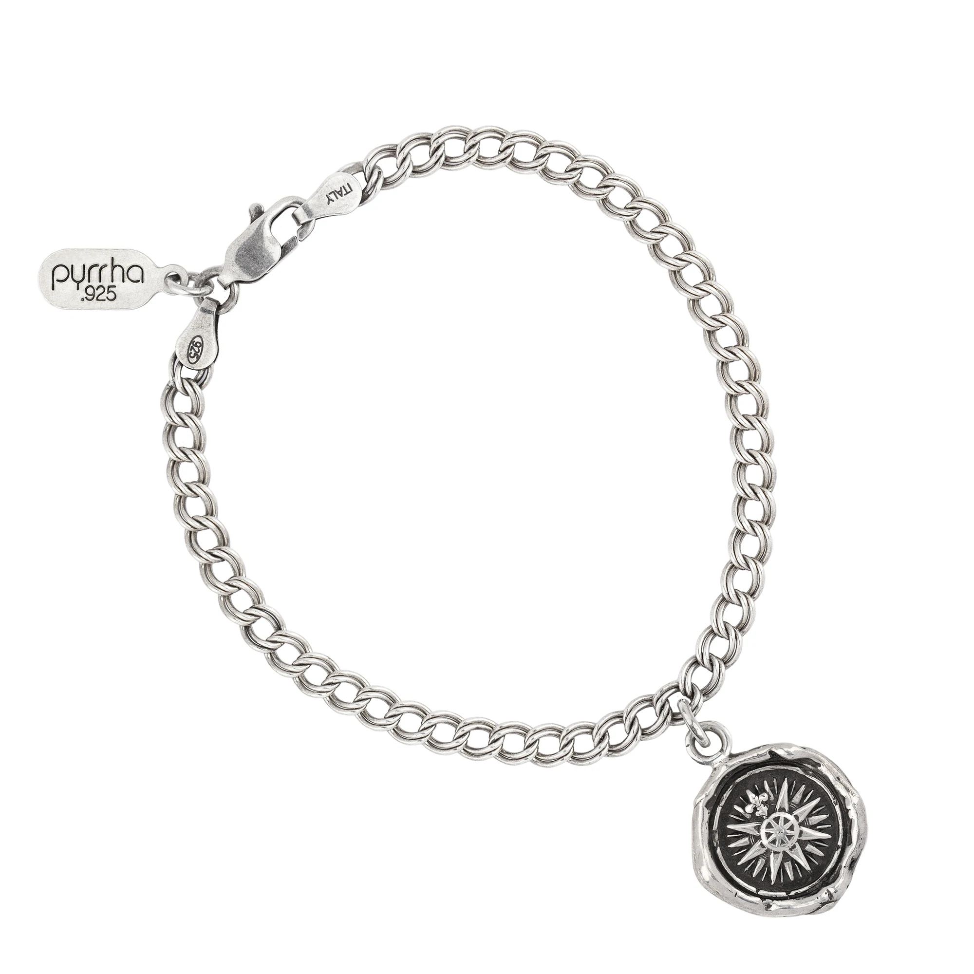 Sterling Silver Direction Talisman Chain Bracelet | Magpie Jewellery