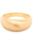 Yellow Gold Luna Bombe Ring | 8mm | Magpie Jewellery