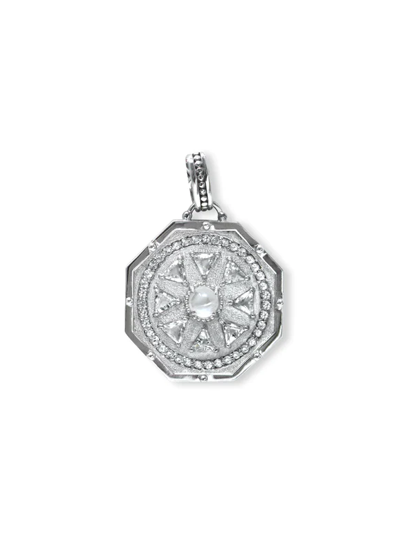 Aztec Octagon Deco Medallion | Magpie Jewellery