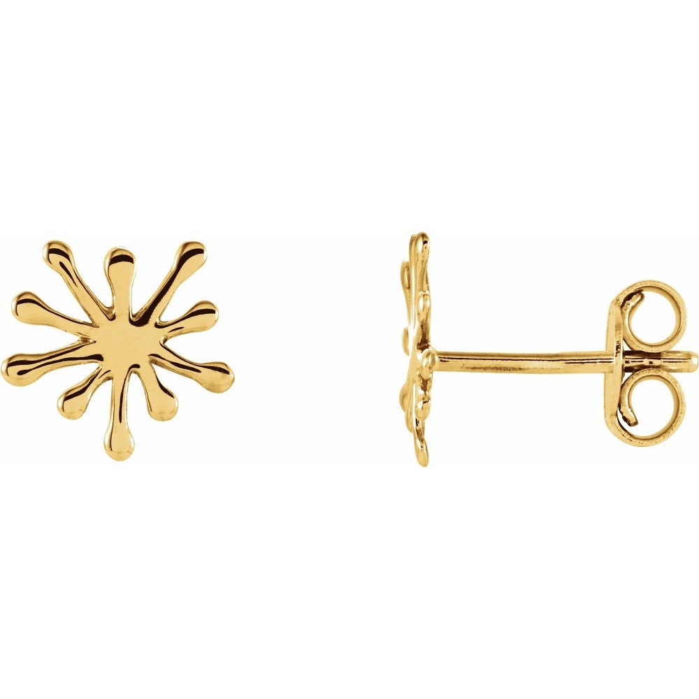 14k Burst Earrings - Magpie Jewellery