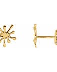 14k Burst Earrings - Magpie Jewellery