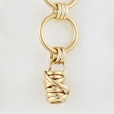 3.2.1 Link Bracelet | Magpie Jewellery | Yellow Gold | Twist Detail