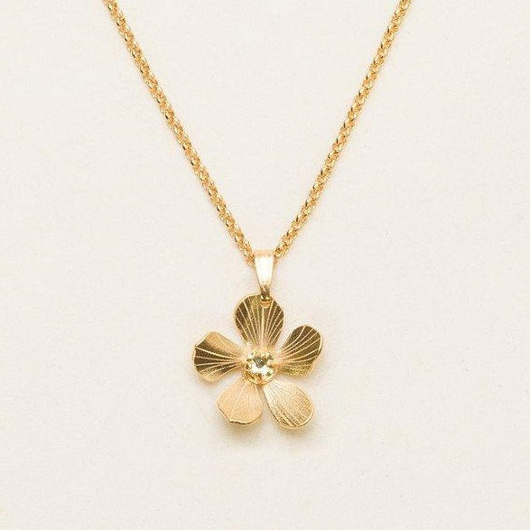 Plumeria Drop Necklace - Magpie Jewellery