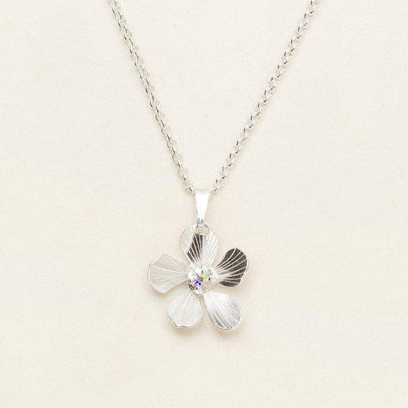 Plumeria Drop Necklace - Magpie Jewellery