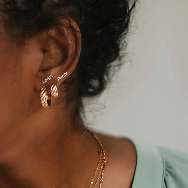 Laurel Hoop Earrings | Magpie Jewellery