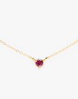 Pink Tourmaline Birthstone Necklace | Magpie Jewellery
