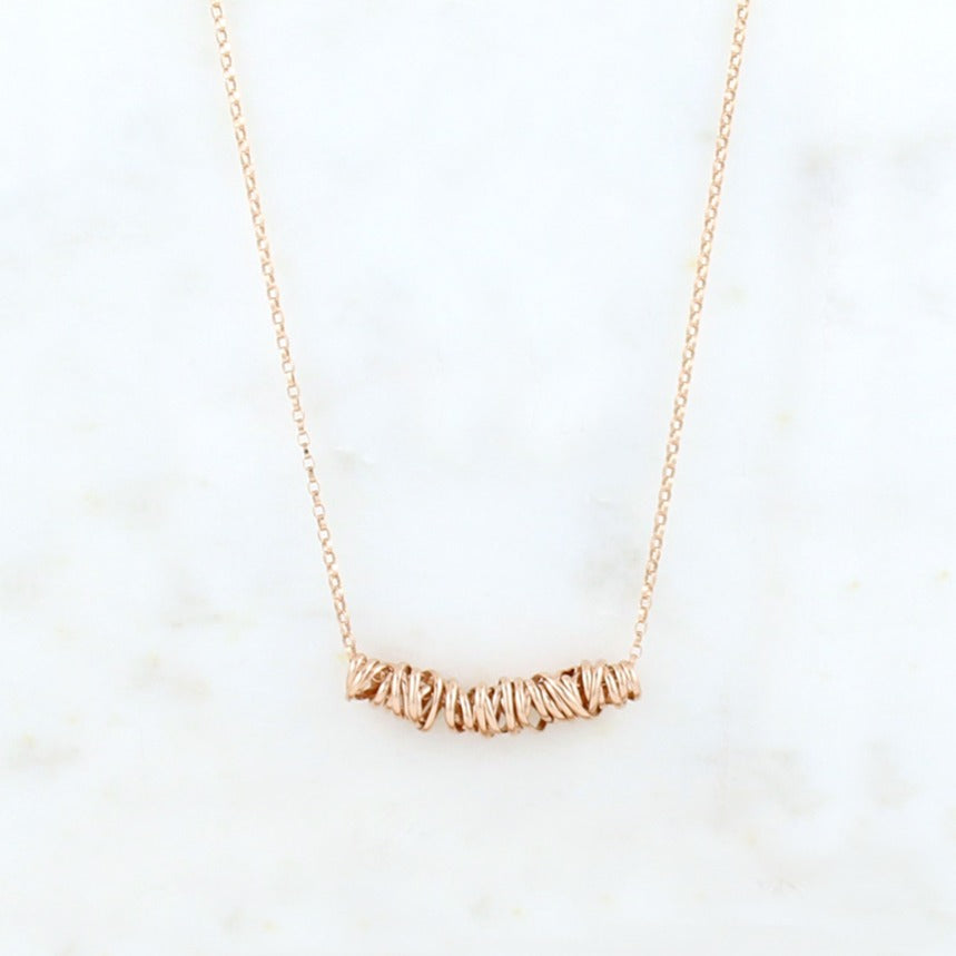 Twist Necklace - Small | Magpie Jewellery | Rose Gold