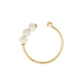 Triple Baby Pearl & Diamond Ring - Magpie Jewellery