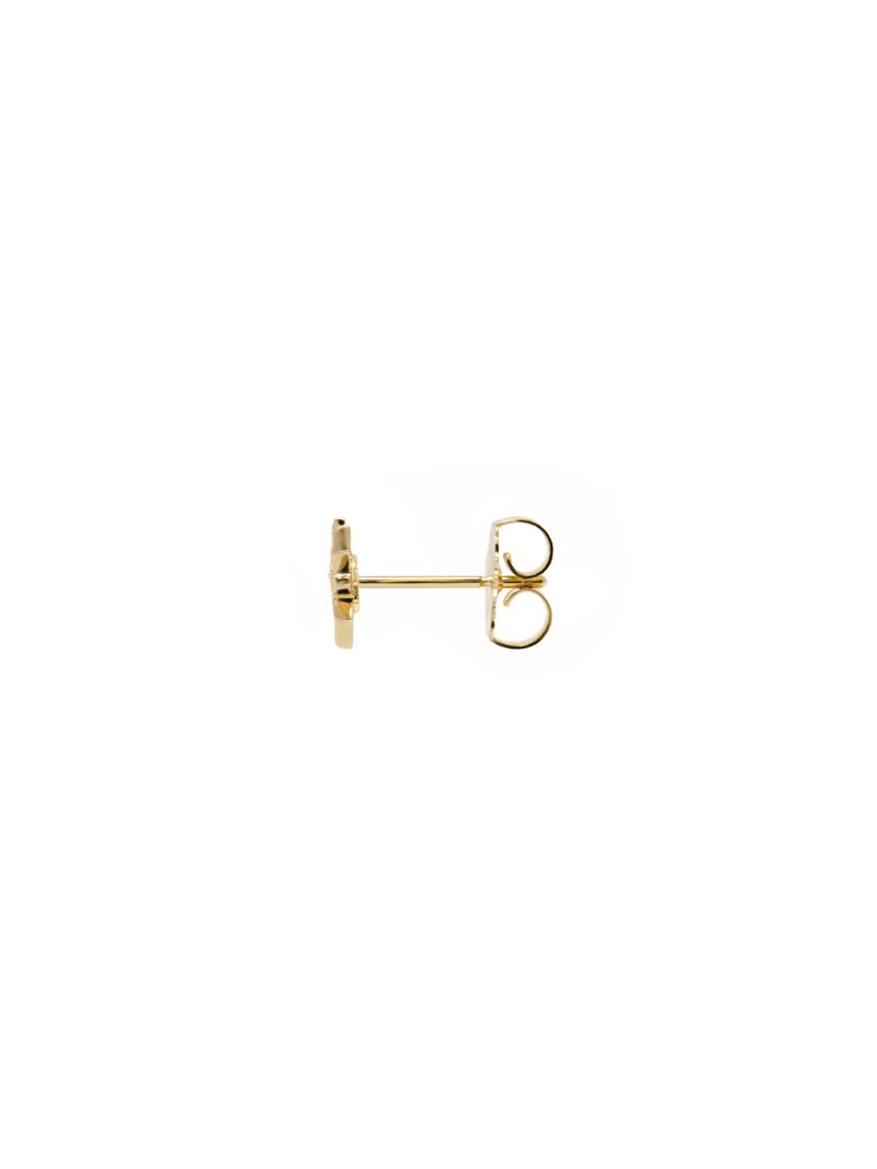 Micro Aztec North Star Studs YG | Magpie Jewellery