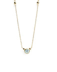 Bonheur Birthstone Necklace - Gold - Magpie Jewellery