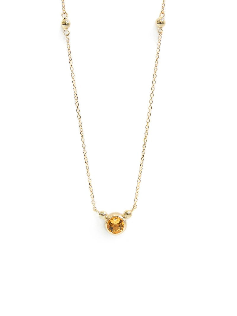 Bonheur Birthstone Necklace - Gold - Magpie Jewellery