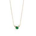 Bonheur Emerald Grade AAA Birthstone Necklace