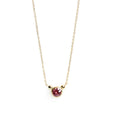 Bonheur Garnet Birthstone Necklace