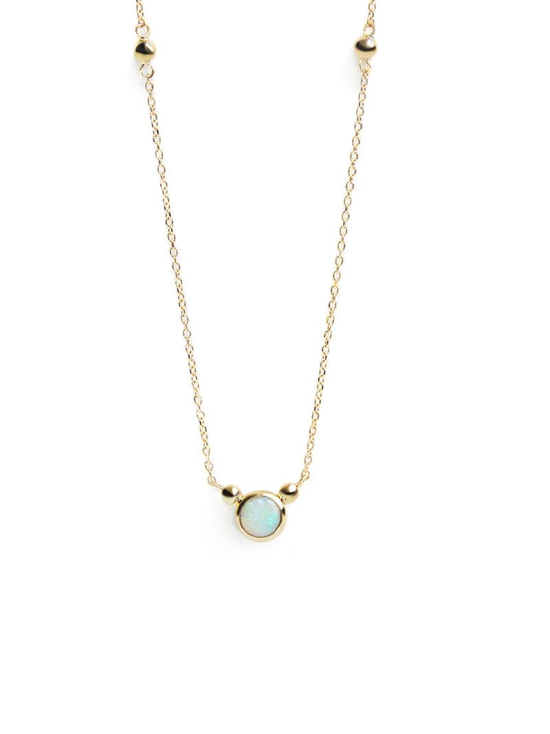 Bonheur Birthstone Necklace - Gold | Magpie Jewellery