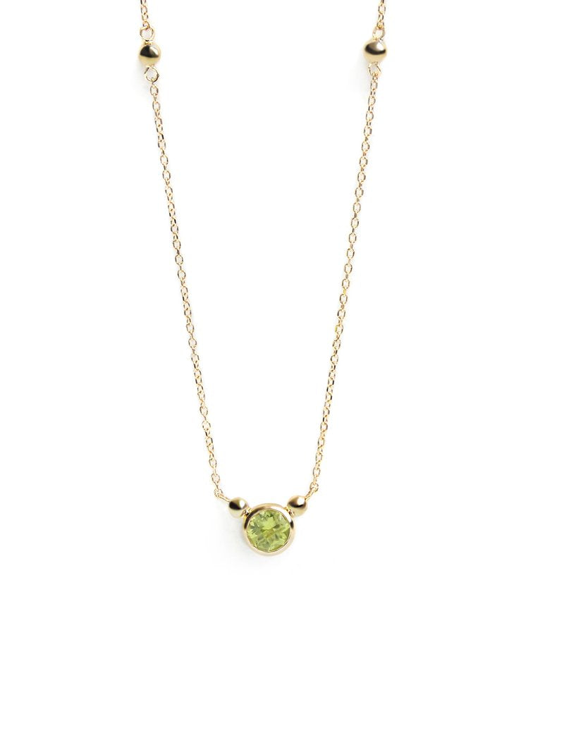 Bonheur Birthstone Necklace - Gold | Magpie Jewellery