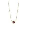 Bonheur Ruby Grade A Birthstone Necklace