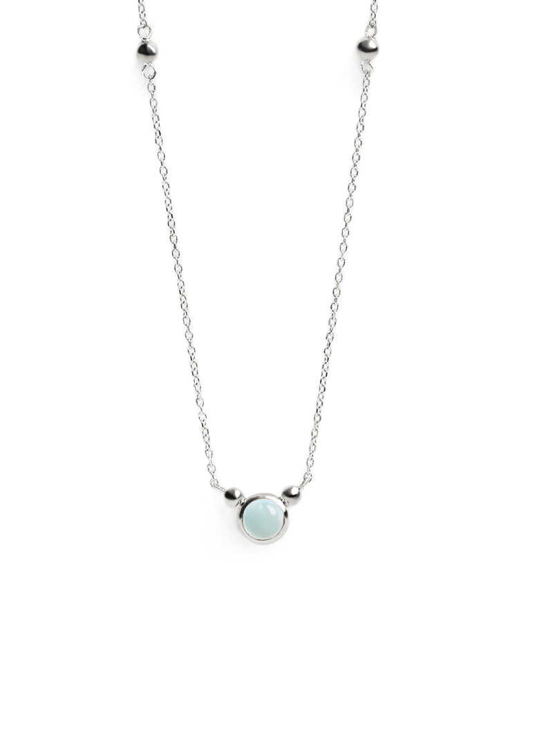 Bonheur Birthstone Necklace Aquamarine | Magpie Jewellery