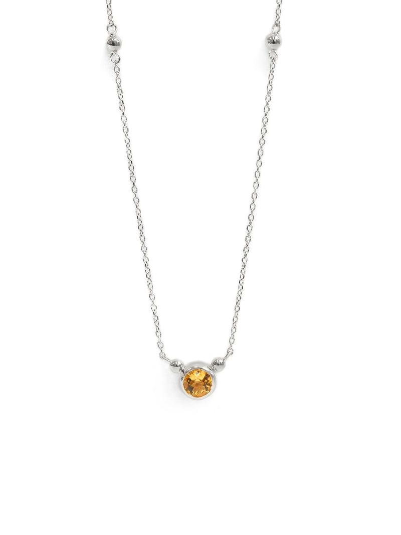 Bonheur Birthstone Necklace Citrine | Magpie Jewellery