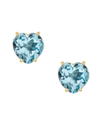 Sky Blue Topaz Sweetheart Gem Stud Earrings | Magpie Jewellery