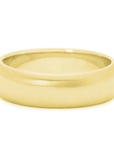 18K Yellow Gold Smooth 6mm Wide Band | Magpie Jewellery