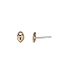 Heart Lock 14K Gold Symbol Stud | Magpie Jewellery