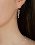 Twist Earring - Small | Magpie Jewellery | Silver | On Model