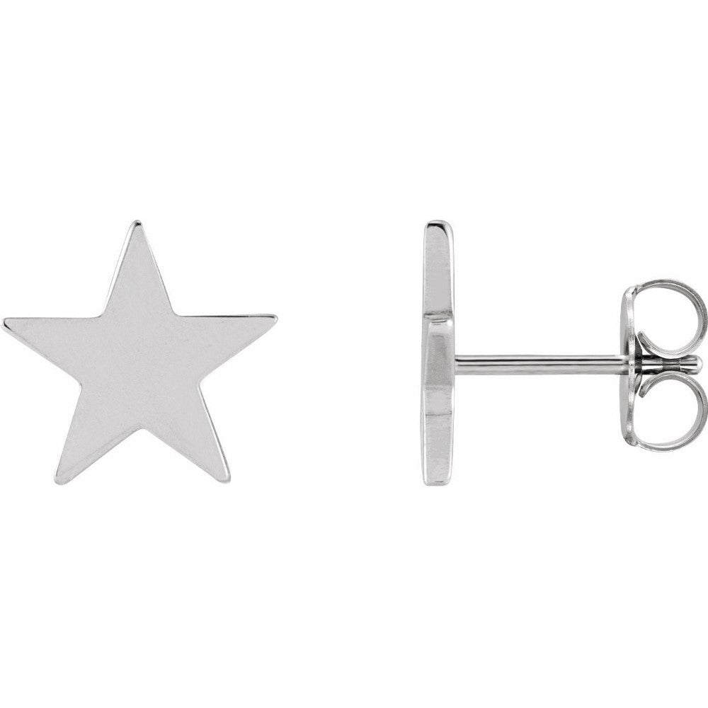 14k Star Earrings - Magpie Jewellery