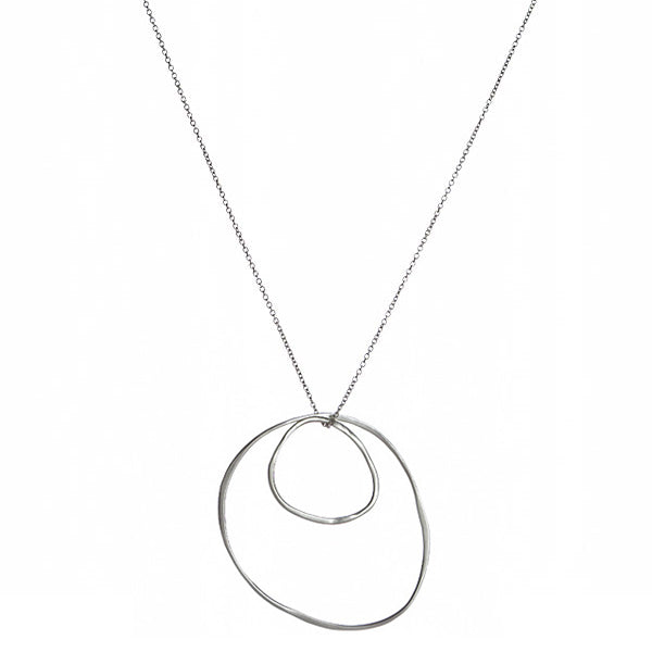 Double Irregular Loop Necklace - Magpie Jewellery