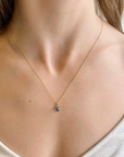 Rose Cut Gem Pendant Necklace - Magpie Jewellery