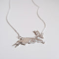 Leaping Rabbit Necklace - Magpie Jewellery