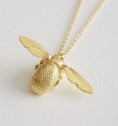 Gold Bumblebee Necklace | Magpie Jewellery