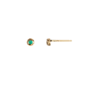 Stone Set 14K Gold Studs | Magpie Jewellery