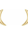 14k Moon Earrings - Magpie Jewellery