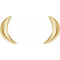 14k Moon Earrings - Magpie Jewellery