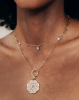 Cléo Moonstone Charm Necklace | Magpie Jewellery