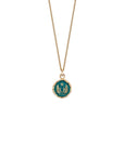 14k Gold Luck & Protection Talisman - Mediterranean Blue - Magpie Jewellery