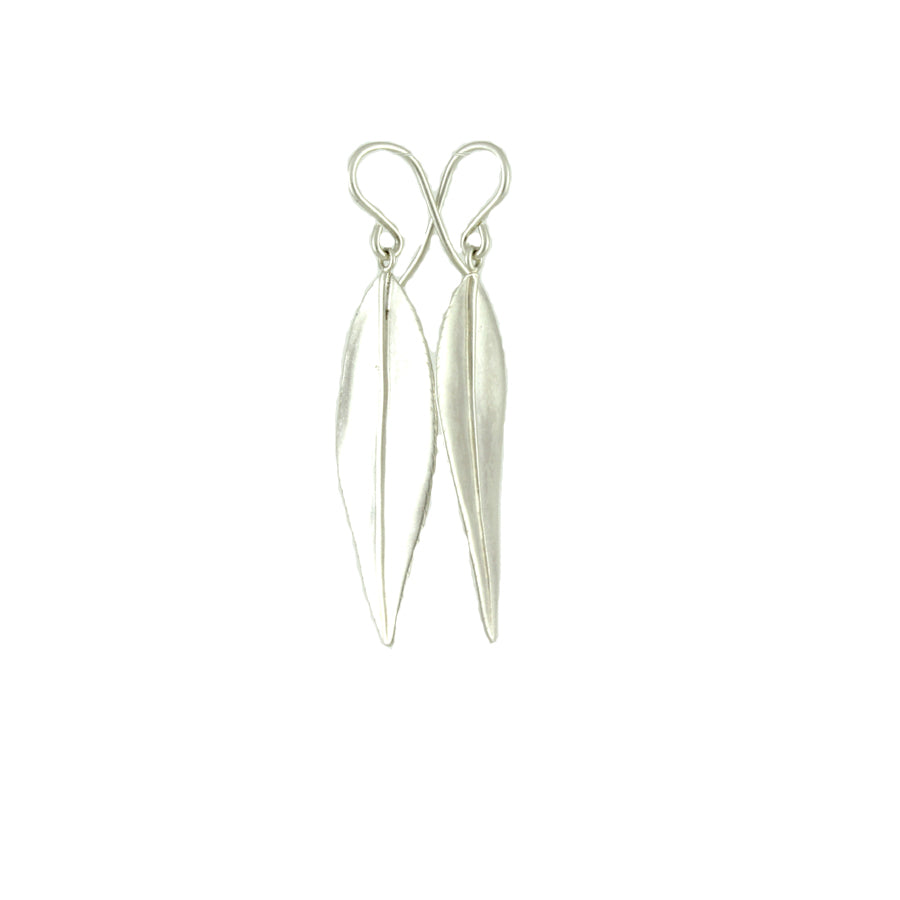 Medium Willow Leaf Earrings - Magpie Jewellery