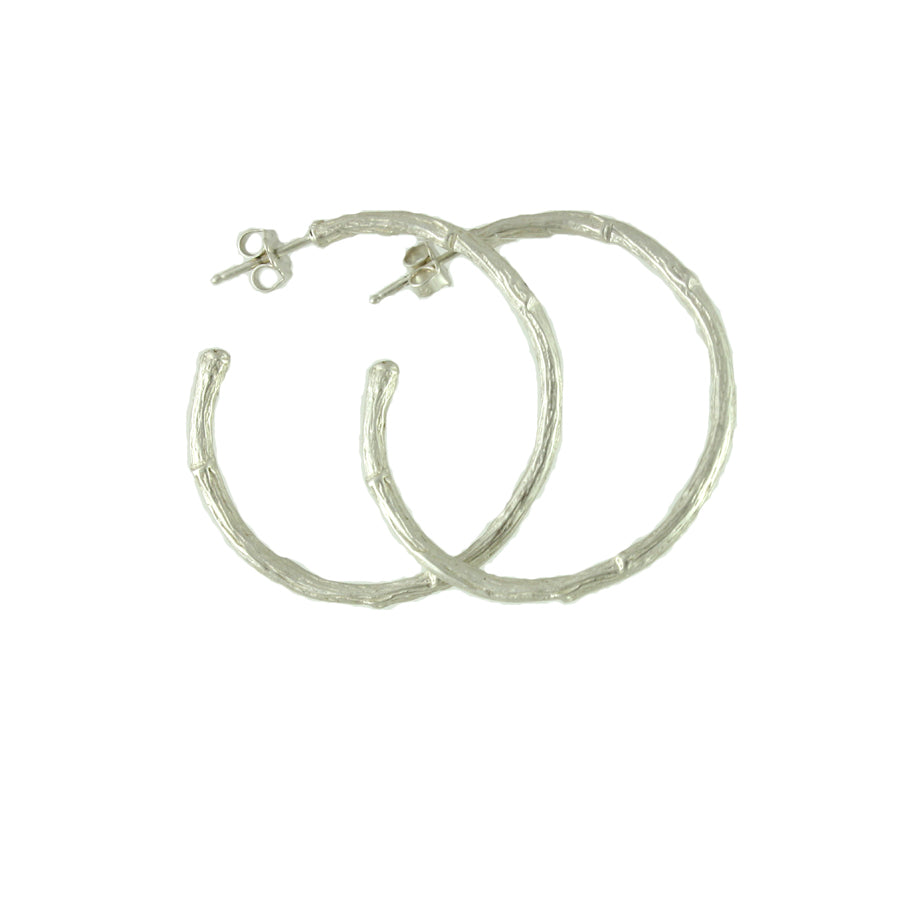 Willow Twig Hoops - Magpie Jewellery