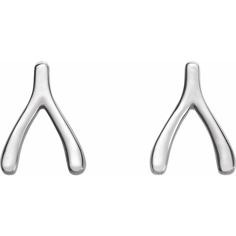 14k Wishbone Earrings - Magpie Jewellery