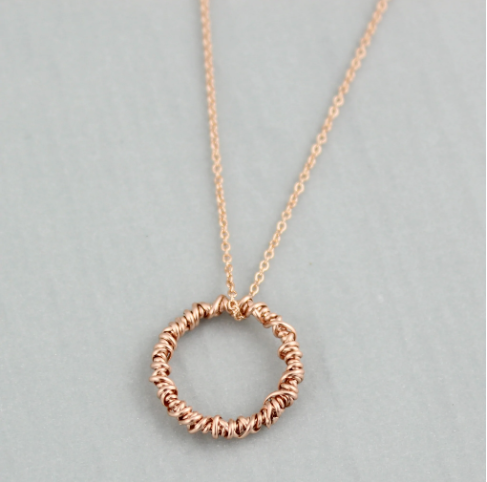 Rose Gold The Circle Necklace | Magpie Jewellery