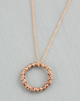 Rose Gold The Circle Necklace | Magpie Jewellery