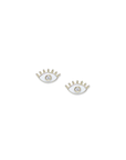 Mel Soldera Enamel Evil Eye Lash Stud | Magpie Jewellery