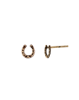 Horseshoe 14K Gold Symbol Stud | Magpie Jewellery