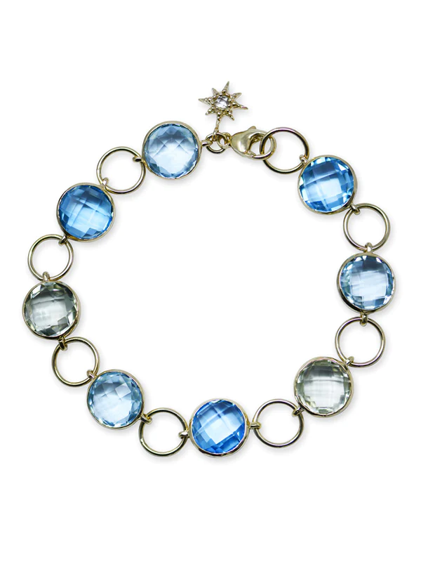 Aztec Starburst Bezel Link Bracelet | Magpie Jewellery