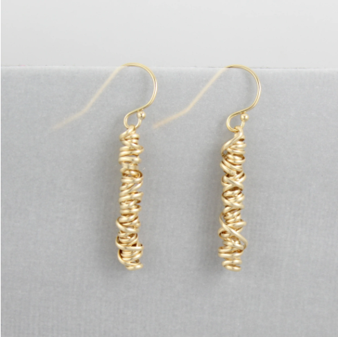 Yellow Gold Twist Earring - Small | Magpie Jewellery