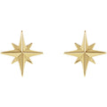 Star Studs - Yellow Gold - Magpie Jewellery