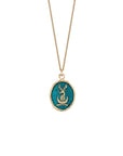 14k Gold Begin Again Talisman - Mediterranean Blue - Magpie Jewellery