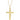 14k Gold Cross Necklace Yellow